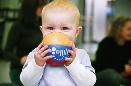 Baby with ball